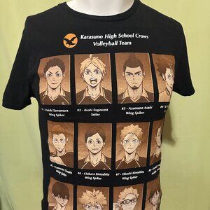 Haikyuu Crunchyroll Box Lunch Anime Volleyball Black Men's T-Shirt Small
